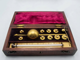 Early 20th century Sikes hydrometer set by T O Blake, 58 Hatton Garden.